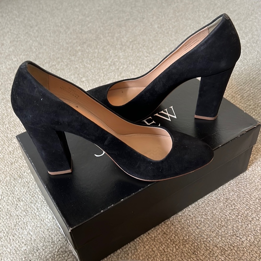 JCrew Stella Suede Pump, 7.5